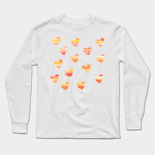 Sunset Hearts Sticker Pack Long Sleeve T-Shirt